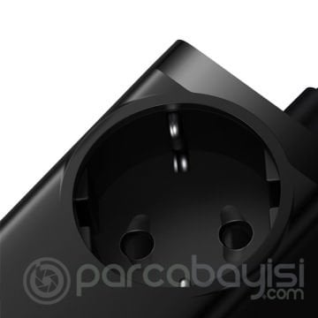 Baseus GaN3 Pro Powerstrip 65W Multifonksiyonel Type-C + USB + 240V Şarj Adaptörü Priz