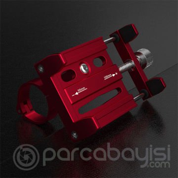 ALLY KR01 Bisiklet Motosiklet Gidon Telefon Tutucu,Metal Vidalı