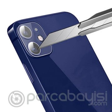 GOR İPhone 12 6.1 Best Full Tempered Cam Kamera Koruyucu 2Adet Set