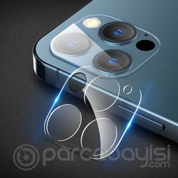 GOR İPhone 12 Pro 6.1 Best Full Tempered Cam Kamera Koruyucu 2Adet Set