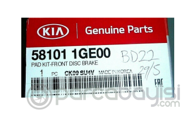 Kia Rio Fren Balata Seti Ön (2005-2011) Orjinal | 581011Ge00