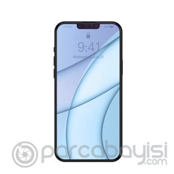 Baseus iPhone 13 Mini 0.3mm Göz Korumalı Full Cam Ekran Koruyucu 2 Adet Set