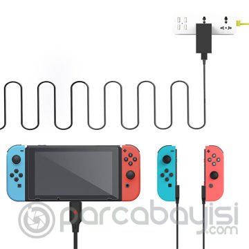 JYS 3in1 Nintendo Switch Oyun Konsolu Universal Şarj Kablosu Joy-Con Gamepad