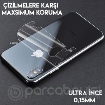 İPhone 12 Pro Max 6.7 Hidrojel Hayalet Arka Yan Tam Kaplama Koruyucu Film