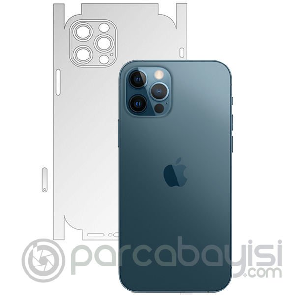 İPhone 12 Pro Max 6.7 Hidrojel Hayalet Arka Yan Tam Kaplama Koruyucu Film