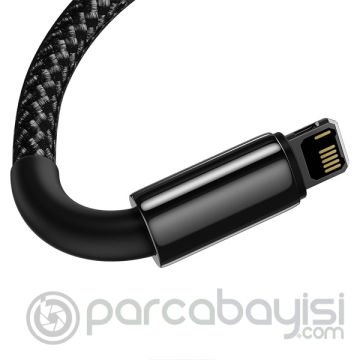 Baseus Tungsten Gold USB to iPhone Lightning 2.4A Hızlı Data Şarj Kablosu 1m