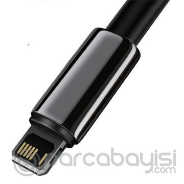 Baseus Tungsten Gold USB to iPhone Lightning 2.4A Hızlı Data Şarj Kablosu 1m