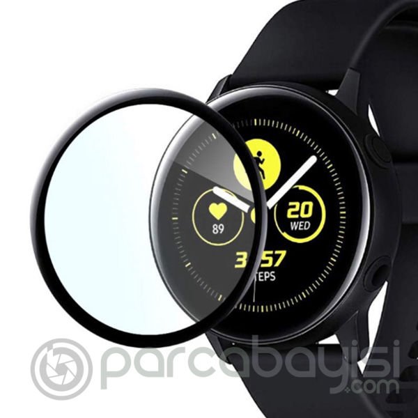 SM Galaxy Watch Active 1 R500 3D kavisli PC+PMMA Ekran Koruyucu