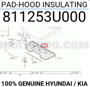 Kia Sportage Motor Kaput İzalasyon MUADİL-ÜRÜN | 811253U000