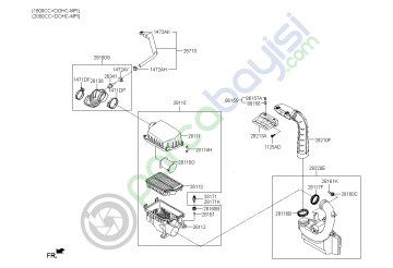 Cerato Hava Filtre Rezonans Odası Orjinal | 28220A7800