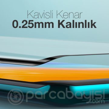 Baseus Huawei P40 Pro 0.25mm Kavisli Full Cam Ekran Koruyucu