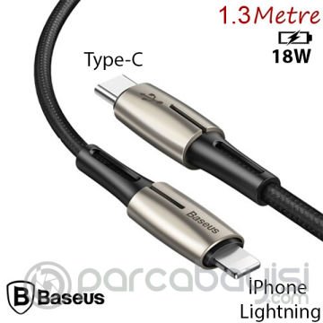 Baseus Waterdrop Type-C To İPhone PD18W Hızlı Şarj Kablosu 1.3M
