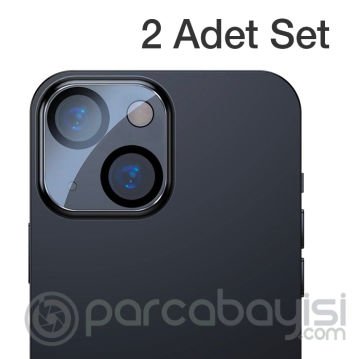 Baseus iPhone 13 - 13 Mini Full Çerçeve Kamera Lens Koruyucu 2 Adet Set