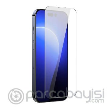 Baseus 0.3mm Crystal Shatter iPhone 14 Plus 13 Pro Max Tempered Ekran Koruyucu 2 Adet