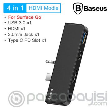 Baseus Multifunctional HUB Surface Go(Type-C+Audio to HD4K+USB3.0+Type-C(data)+Audiok