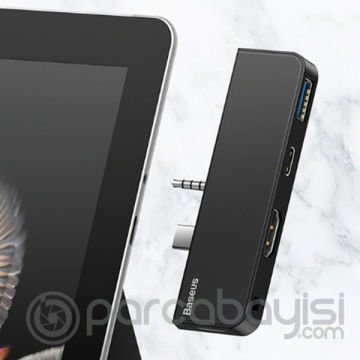 Baseus Multifunctional HUB Surface Go(Type-C+Audio to HD4K+USB3.0+Type-C(data)+Audiok