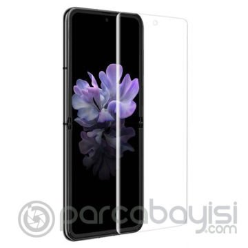 GOR SM Galaxy Z Flip Plus 3D Kavisli Full Ekran Koruyucu 2 Adet Set
