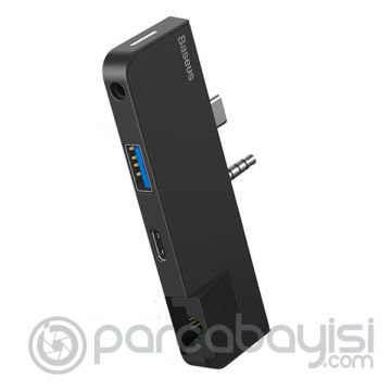 Baseus Multifunctional HUB Surface Go(Type-C+Audio to RJ45+USB3.0+Type-C(data)+Audio)