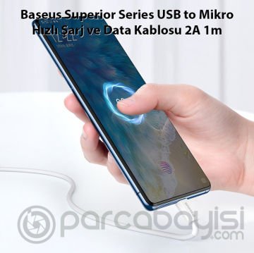 Baseus Superior Series USB to Mikro Hızlı Şarj ve Data Kablosu 2A 1m