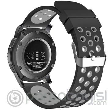 22MM Gear S3 Watch 4 -GT2 GT2E 46MM Kayış Kordon Metal Kopça Soft Silikon