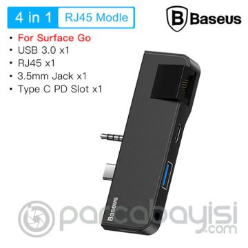 Baseus Multifunctional HUB Surface Go(Type-C+Audio to RJ45+USB3.0+Type-C(data)+Audio)