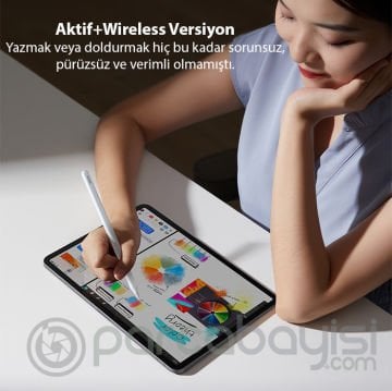Baseus Smooth Writing Wireless Şarjlı iPad Dokunmatik Stylus Kalem (Aktif+Wireless Versiyon)