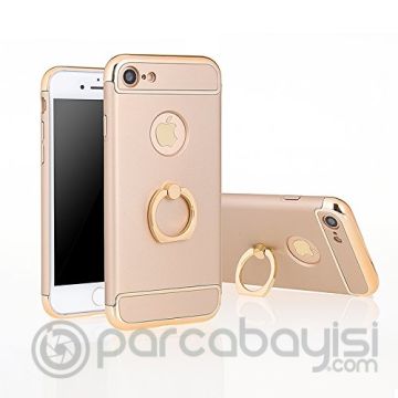 iPhone SE3-SE2 İPhone 8-7 Kılıf Selfie Yüzüklü Metal Kılıf