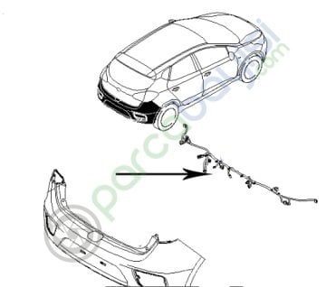 Kia Ceed Park Sensör Kablo Demeti Orijinal | 91891A2290