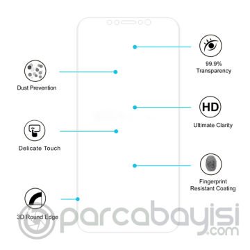 Gor  İphone X,Xs 3d Ön Arka Darbe Emici Full Pet Koruyucu