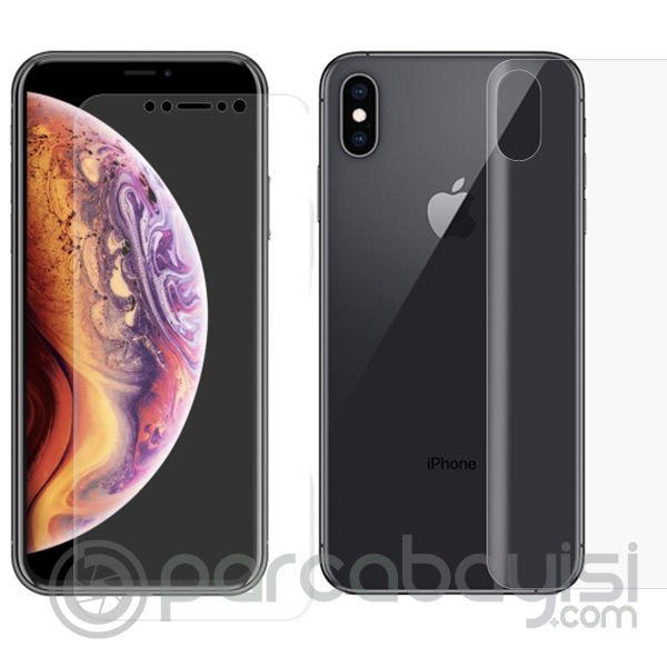 Gor  İphone X,Xs 3d Ön Arka Darbe Emici Full Pet Koruyucu