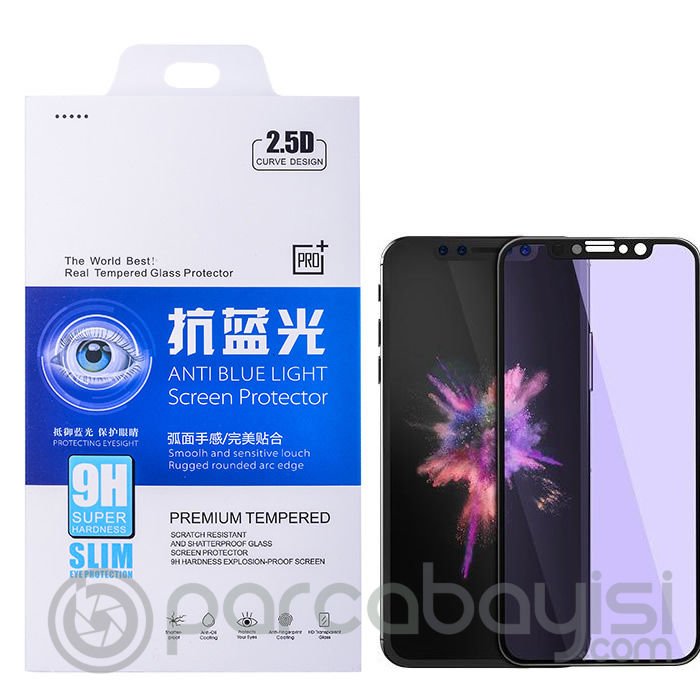 İphone 11 Pro- X-Xs Anti Blue Light Full Kaplama Cam Ekran Koruyucuu