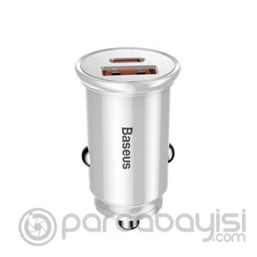 Baseus Circular Plastic A+C 30W PPS Hızlı Araç Şarjı  CCALL-YS01