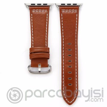Ally Apple Watch 7-8 45mm 6-5-4 44mm Deri Kordon Kayış 3-2-1 42mm