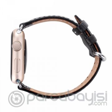 Ally Apple Watch 7-8 45mm 6-5-4 44mm Deri Kordon Kayış 3-2-1 42mm