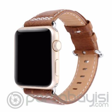 Ally Apple Watch 7-8 45mm 6-5-4 44mm Deri Kordon Kayış 3-2-1 42mm