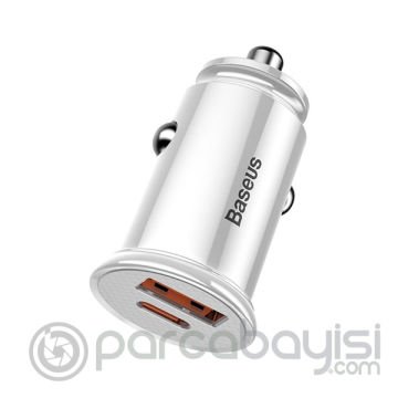 Baseus Circular Plastic A+C 30W PPS Hızlı Araç Şarjı  CCALL-YS01