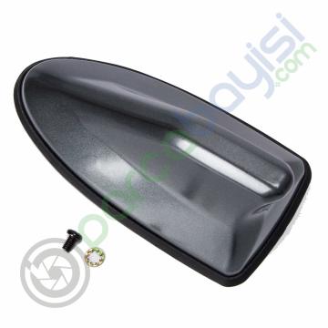 Shark Anten Köpek Balığı Anten Silikon Tabanlı Koyu Gri Antrasit Balık Sırtı Elektrikli Anten