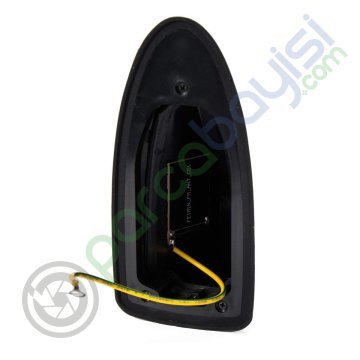 Shark Anten Köpek Balığı Anten Silikon Tabanlı Koyu Gri Antrasit Balık Sırtı Elektrikli Anten