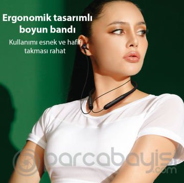 Baseus Bowie P1 Half In-ear Neckband Wireless 5.2 Boyun Bantlı Kulakiçi Bluetooth Kulaklık