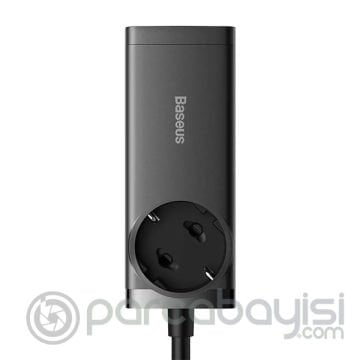 Baseus GaN3 Pro 100W AC +2 Type-C +2 USB Hızlı Şarj Başlığı Adaptörü + 100W Hızlı Şarj Kablosu