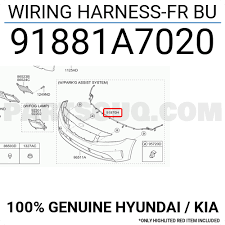 Kia Cerato Kablo Demeti Ön Tampon Orjinal | 91881A7020