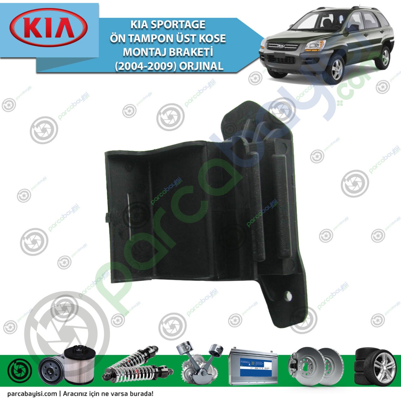 Kia Sportage Ön Sol Tampon Üst Kose Braket Orjinal | 865171F010