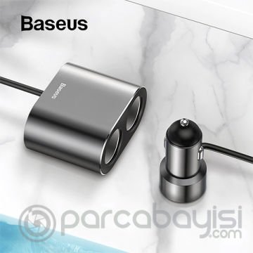Baseus High Efficiency Dual Çakmaklık Dual Usb Araç Hızlı Şarj Cihazı