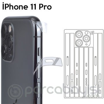 İPhone 11 Pro 5.8 Hidrojel Hayalet Yan Alt Üst Kamera Kaplama Film