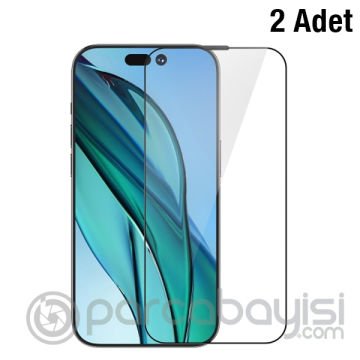 Baseus iPhone 14 Pro Max 6.7 0.3mm Full Koruma Tempered Cam Ekran Koruyucu 2 Adet Set