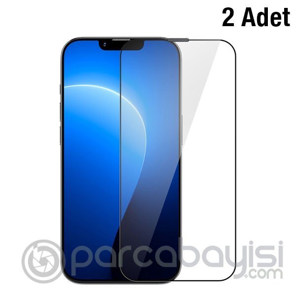 Baseus iPhone 14 Plus-13 Pro Max 6.7 0.3mm Full Koruma Tempered Cam Ekran Koruyucu 2 Adet Set