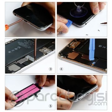 Baseus İPhone 6S Plus - 6 Plus Batarya Değiştirme Tamir seti