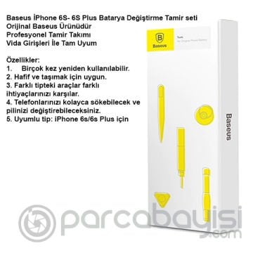 Baseus İPhone 6S Plus - 6 Plus Batarya Değiştirme Tamir seti