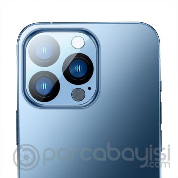 Baseus iPhone 14 Pro - 14 Pro Max ile Uyumlu 0.3mm Full Tempered Kamera Lens Koruma Camı 2 Adet Set