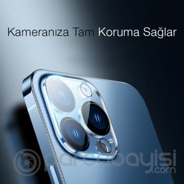 Baseus iPhone 14 Pro - 14 Pro Max ile Uyumlu 0.3mm Full Tempered Kamera Lens Koruma Camı 2 Adet Set